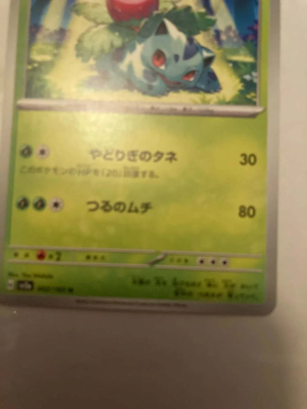 Pokemon Green and Blue Ivysaur Trading Card Japanese